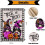 Σημαία Κήπου για το Halloween12x18, Διπλής Όψης, Μωβ Σημαίες Κήπου με Νάνους, Ριγέ Κάθετη 2