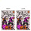 Σημαία Κήπου για το Halloween12x18, Διπλής Όψης, Μωβ Σημαίες Κήπου με Νάνους, Ριγέ Κάθετη 6