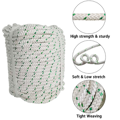 Polyester Rope 3/8 inch x 100 ft 4800 lb Break Strength 1