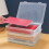 A4 File Portable Project Case, Paper Storage Box, Clear Plastic Storage Box for Letter Paper, Plastic Documents Case 6