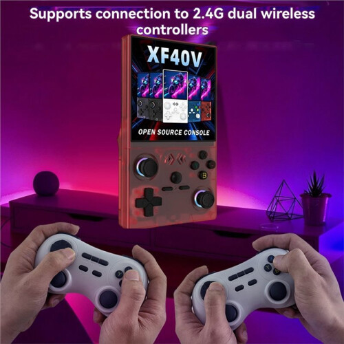 Console de Videogame Portátil XF40V com para Linux, Tela IPS de 4,0 Polegadas, Compatível com Wi-Fi, Gamepad e 64 GB de Armazenamento. 2