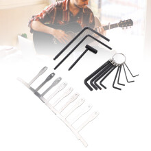 20pcs Steel Guitar Adjustment Wrench Set with Radius Gauges and Ball Head Wrenches