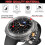 Σκληρή θήκη με προστατευτικό οθόνης για Samsung Galaxy Watch8Classic46mm, αντιχαρακτική, ασημί, 3