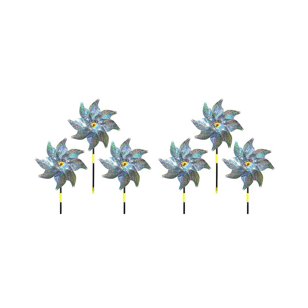 6 Pieces Windmills, Bird Repellent,Fruit Garden,Reflective Windmill, Bird Repellent, Bird Repellent, Reflective Windmill 6033708778241
