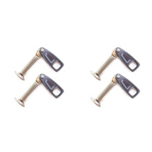 4 Conjuntos de Braçadeiras de Popa para 663-43118-01-8D para Motor de Popa para 40HP E40G 6F5-43116-00, 6F5-43114-00