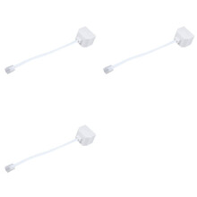 3X 6P2C RJ11 Male to Female Two Way Telephone Splitter Converter Cable