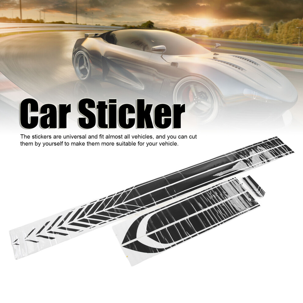 4Pcs Universal Pvc Car Stickers Black 7055741996634