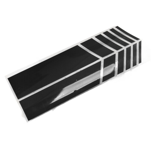 Portable Black Car Decals 4 Pack