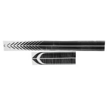 4PCS Durable PVC Car Decals Black