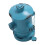 Hydranten-Mülleimer Retro Eisen Hellblau 16