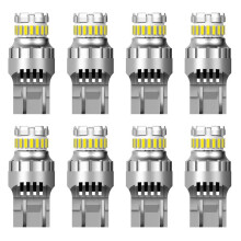 8X T20 7440 W21W LED Canbus Reverse Lights W21/5W 7443 LED Bulb Brake Turn Signal Lights 6500K Super Bright Tail Lamp