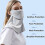 Μάσκα προσώπου Ice Silk Cooling Neck Gaiter UV, μάσκα προσώπου αντηλιακής προστασίας με 5