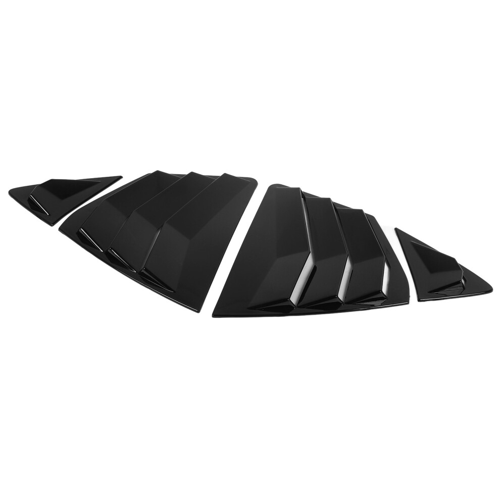 Rear Side Window Louver For Camry Xv80 2023+ Glossy Abs Shutter Black 3011390956409