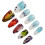 (S) Ocean Creature False Nails 10pcs 9
