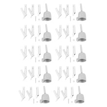 10X 4 Speed Welding Nozzles for Vinyl Pvc Hot Air Blower Triangle Speed Nozzle 5mm Round Welding Alloy Y Type
