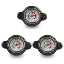 3X High Pressure Radiator Cap with Temperature Gauge, 1.8 Bar Radiator Cap 25.6Psi for , , ,