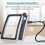 4X Grote Vergrootglas met LED-Lampjes USB Loep Oplaadbare Vergrootglas Handheld Leesvergrootlamp 6