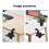 Adjustable Rotatable Arm Clamp PC Gaming Headphone Stand Headset Hanger Hook Holder Desk Space Saving Clip Mount 4