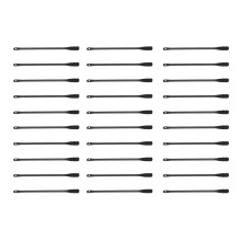 Double Ended Cotton Swabs Stick, ABS & Cotton, 100 Pack, Black