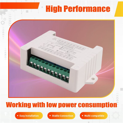 1000m  12/24V Relay Remote  Wireless Remote Control  6 Channel Relay Module Transmitter Receiver 433MHz 2
