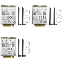 3X T77W968 DW5821E X20 4G LTE Module Cat16 Gigabit 4G Wireless Card for 5420 5424 7424 Laptop+6x8DB Antennas Kit