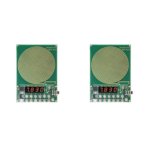 2X DC5V Micro-USB 0.01Hz-99999Hz Adjustable Frequency 7.83HZ Schumann Wave Generator Sine Wave Generator Without Shell