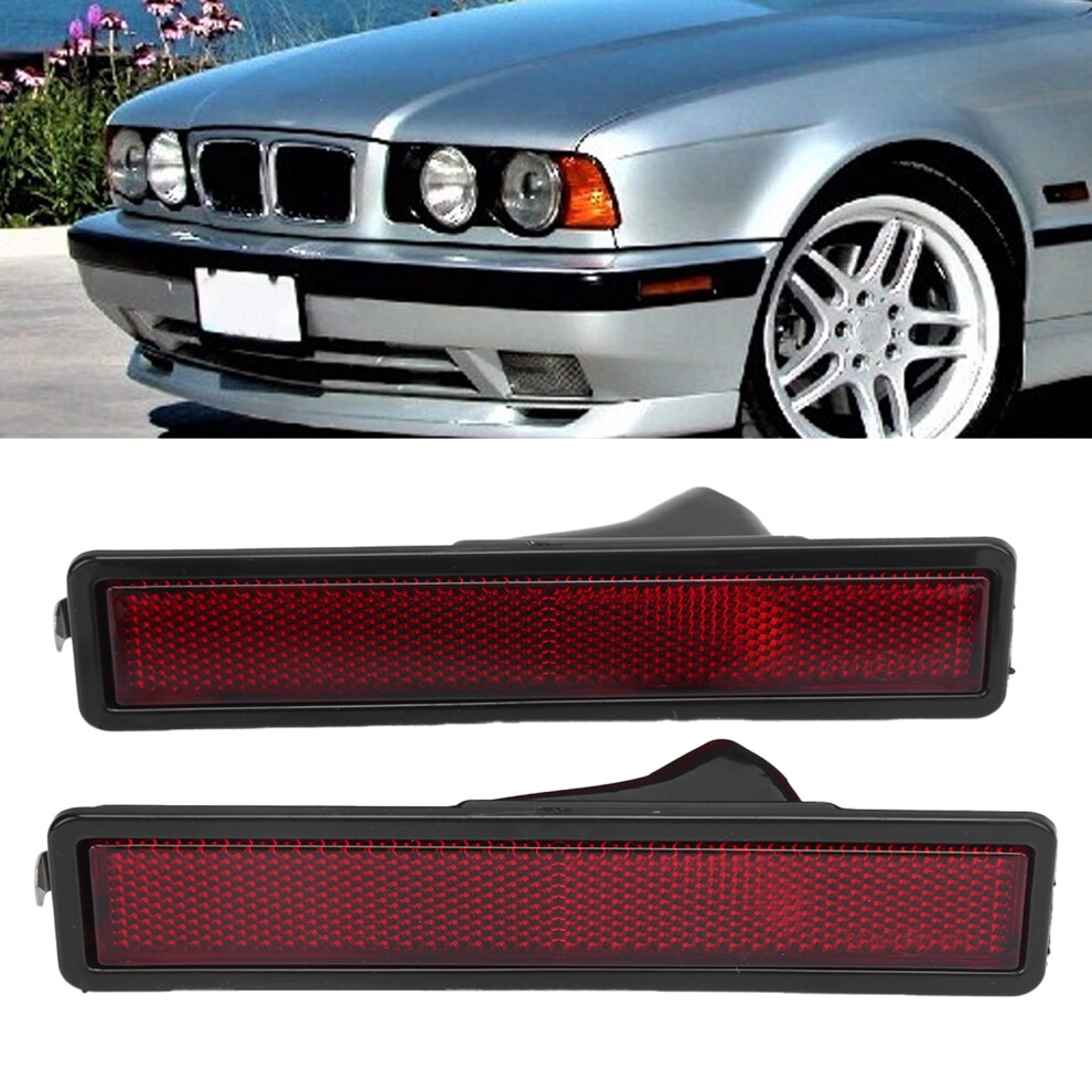 Marker Cover Lens 2Pcs For E30 E32 E34 318I 325I 525I 735I Light/Red 9301390957563