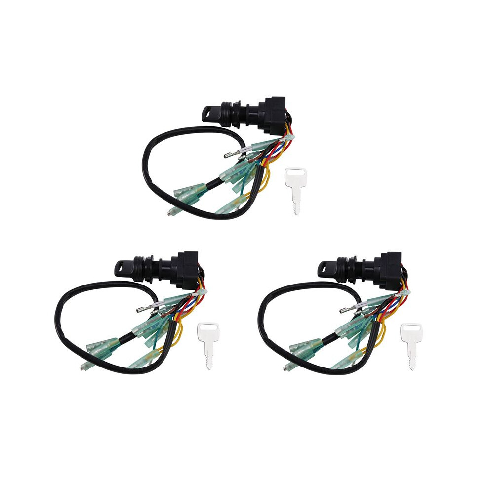 3X Ignition Key Assy For Outboard Motor Control Box 703-82510-43-00 6033705676663