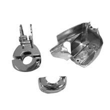 Chrome Handlebar Control Dress- Cover Kit for 96-14 Softails 96-17 Dynas 96-03 Front Clutch Handle Bar Cover