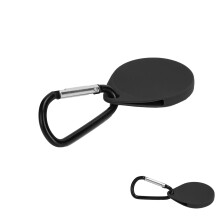 Silicone-Schutzummantelung mit Karabiner für iOS-Ortungsgerät (Schwarz)