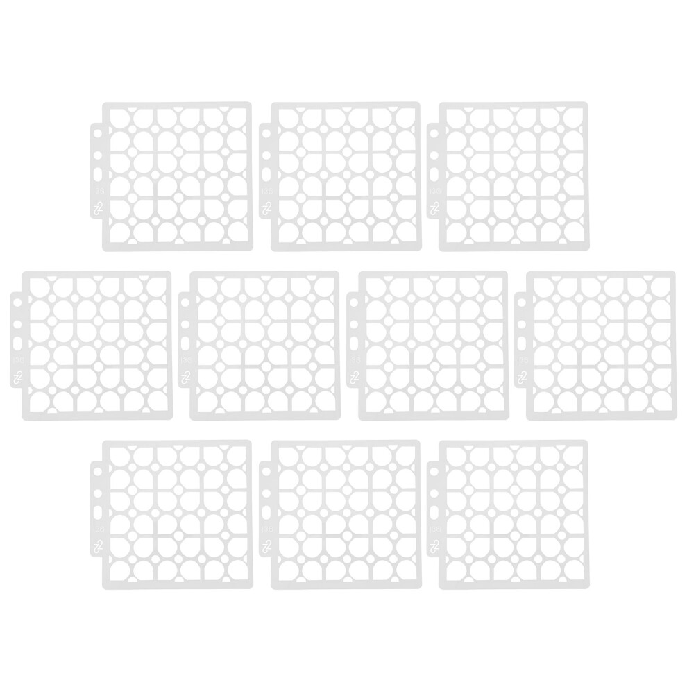10Pcs Reusable Mandala Painting Stencil Set, Pet, 14Cm X 12.8Cm 8481390957815