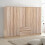 Seconique Malvern 6 Door 2 Drawer Wardrobe Sonoma Oak Effect 1