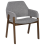 Beliani Set of 2 Dining Chairs ALBION Fabric Grey 4