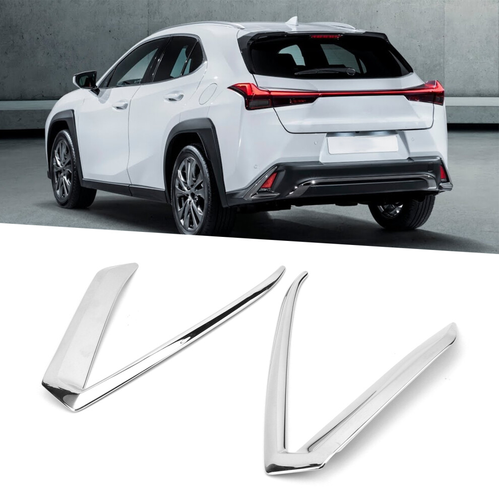 2Pcs Abs Chrome Rear Fog Lamp Cover For Ux 200 250H 260H (2019-2021) Silver 8701390959467