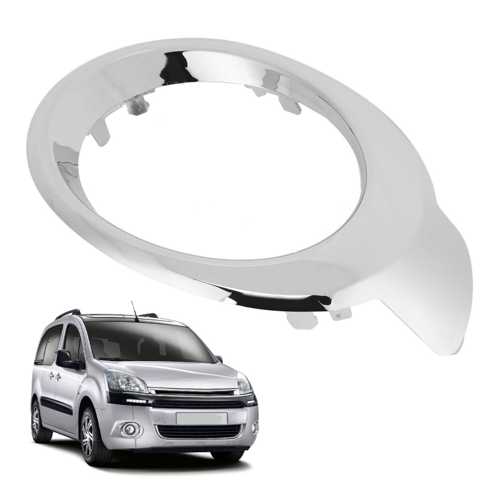 Front Bumper Fog Cover Abs Chrome For Berlingo Multispace 2012-2015 Light 4131390959817
