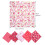 Cotton patchwork fabric squares red series 50x50cm 2
