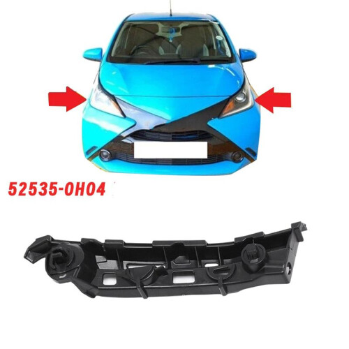 New Front Bumper Bracket Outer Side Fixing Bracket for  Aygo 2014-2022 Bumper Mounting Bracket Right 52535-0H040 1