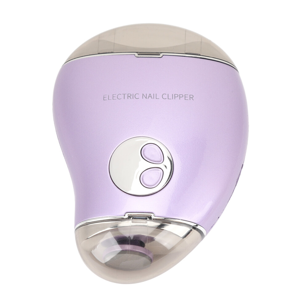 Electric Nail Clipper 3-Speed Level 500mAh Battery, Dual Head, Purple