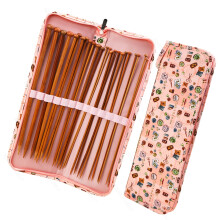 High Performances Knitting Needle 25cm In Carbonized Wood-E