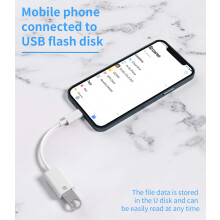 Cavo dati Lightning-OTG certificato MFi per dispositivi iOS, doppio jack per cuffie Lightning, supporta chip di decodifica di alta qualità e non