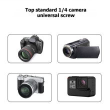 Camera Tripod with Quick Release Plate 1/4" Screw Compact Ballhead for DSLR Mirrorless Photography