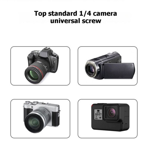 Camera Tripod   with Quick Release Plate 1/4" Screw Compact Ballhead for DSLR Mirrorless Photography