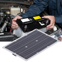 23W Monocrystalline Solar Panel Kit with Dual USB & DC Output, 422x281mm