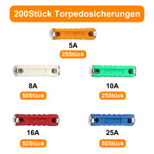 Kit de fusíveis automotivos tipo torpedo padrão para carros clássicos europeus, com proteção de circuito em baquelite, desempenho estável e