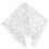 Polyester Lace Embroidered Triangular Scarf Shawl for-White 1