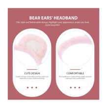 Ideal Gift Choice, Bear Ears Headband for Girls, Makeup Headband Hair Accessories, Charming Attractive Design for Special Events, Supple Comfortable
