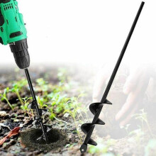 Hochleistungs-Sechskant-Bohrer aus Stahl, Schnellbohrer für Gartenpflanzen, Blumenzwiebeln, vielseitiges Landschaftswerkzeug für Ihren Garten und