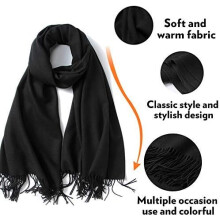 Sciarpa/stola alla moda, scialle leggero, resistente e versatile con nappina, accessorio in tessuto impermeabile e resistente all'umidità, multiuso