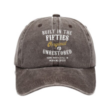 Casquette de baseball en coton lavé, chapeau de-café cinquante