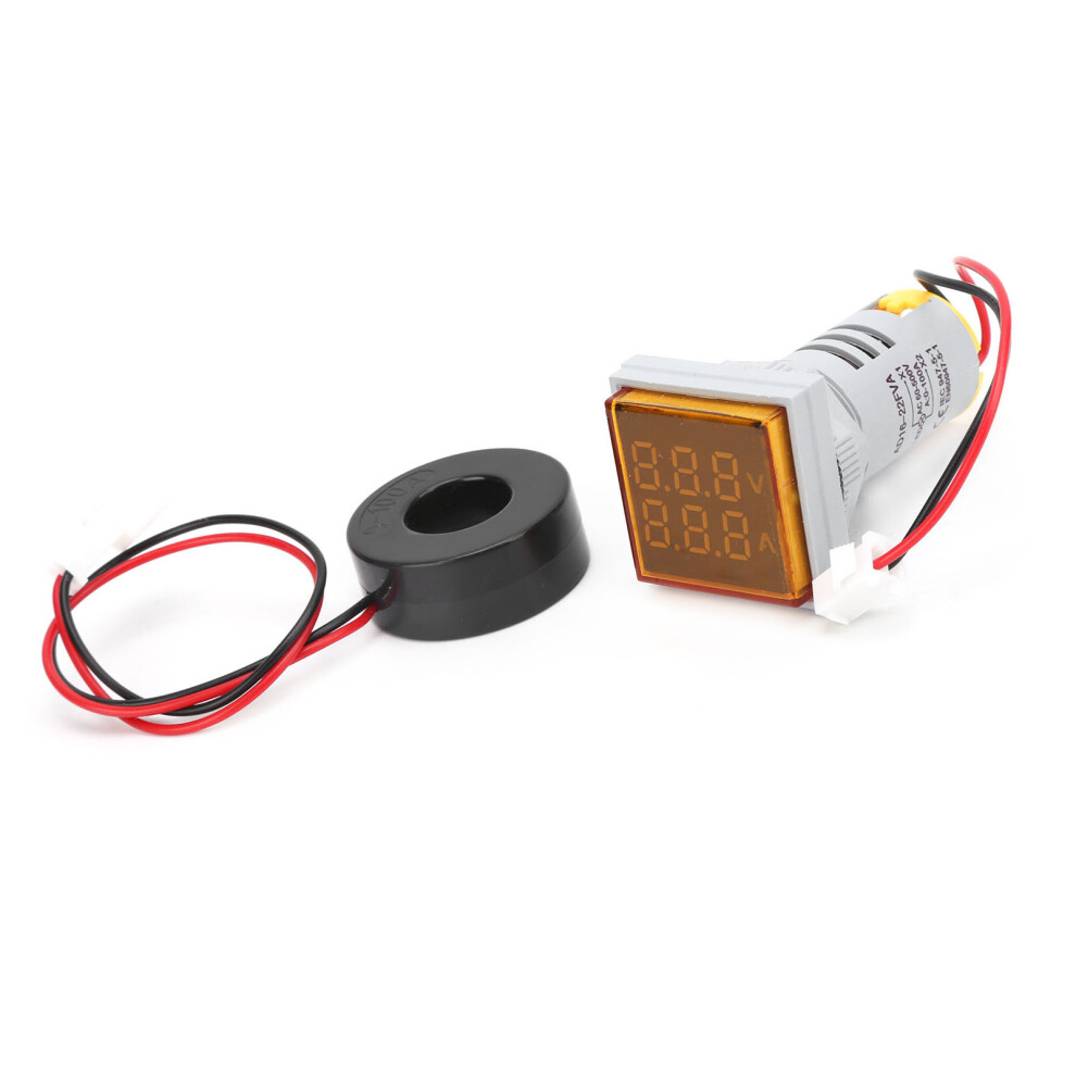 Voltmeter Ammeter 2In1 Digital Voltage Current Tester Yellow Ad16â22Fva 7901390961335